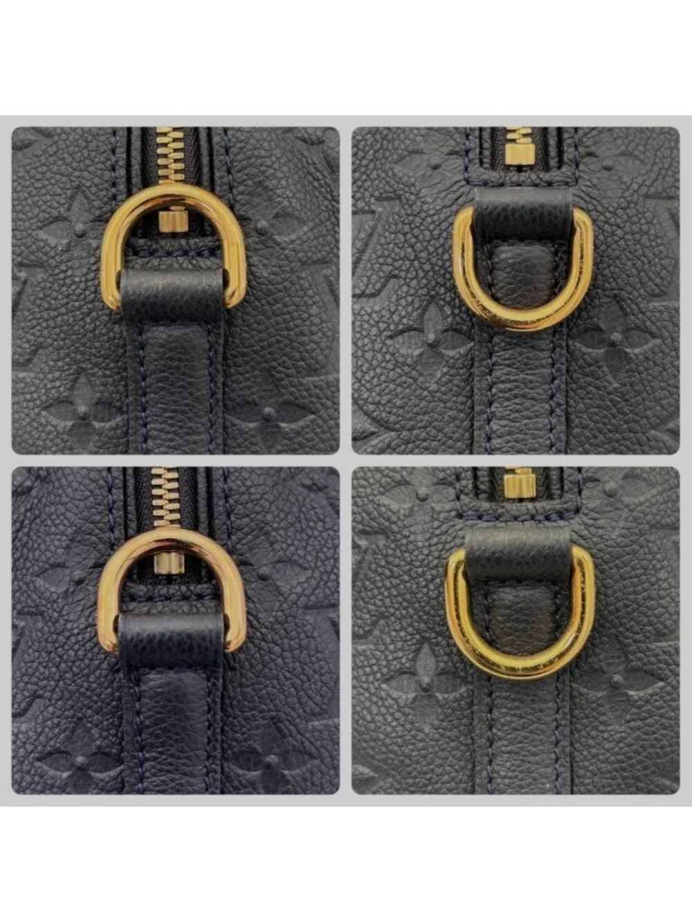 Louis Vuitton Monogram Empreinte Speedy Bandouliere 25 Noir Handbag